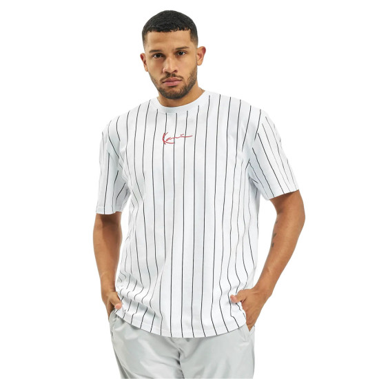 Karl Kani Ανδρική κοντομάνικη μπλούζα Small Signature Pinstripe Tee